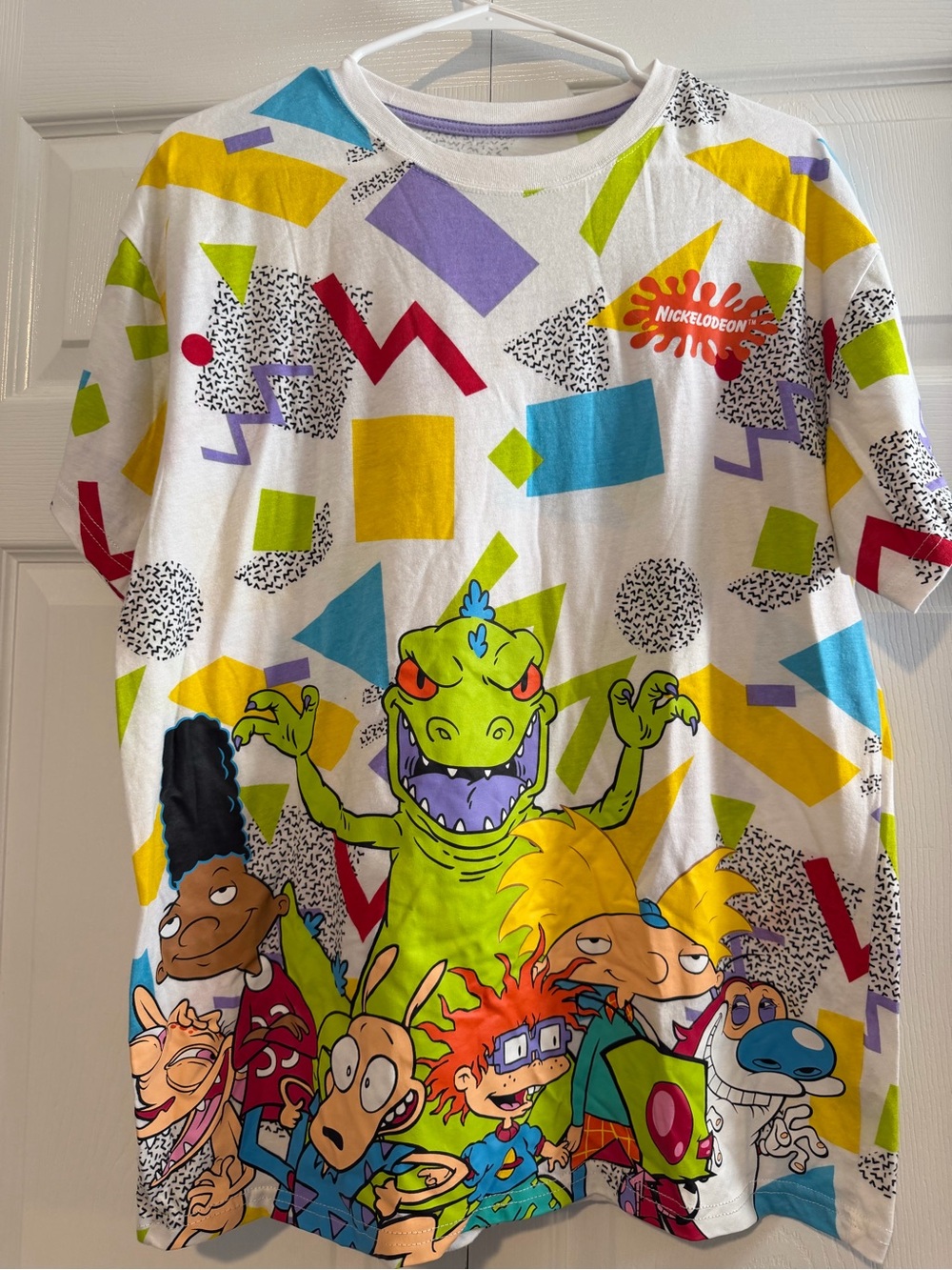 Nickelodeon White Multi Rugrats & Reptar All-Over Print Tee